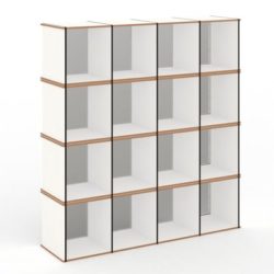 Moderne Wohnwand Tojo „Aktenpack“
