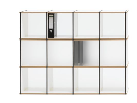 Moderne Wohnwand Tojo „Aktenpack“