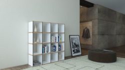 Moderne Wohnwand Tojo „Aktenpack“