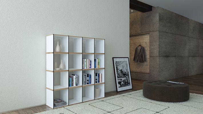 Moderne Wohnwand Tojo „Aktenpack“