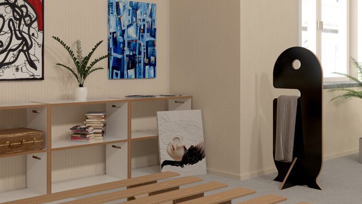 Innovativer Kleiderhalter Tojo „Dienerle“